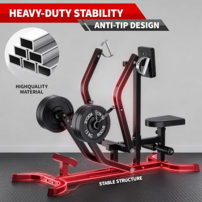 Garvee Seated Row Machine, Back Machine Gym Equipment, 400LBS