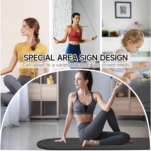 Jump Rope Mat, Non-Slip Workout Mat for Home Gym Fitness