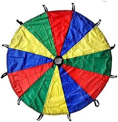 GSi Kids Rainbow Parachute 6 ft to 35 ft for School & Gym Class - size: 20 Feet