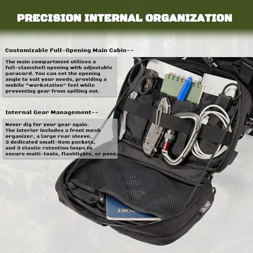 2-in-1 Hydration Backpack & Tactical Chest Pack with 2.5L Water Bladder, Modular Molle Hydration Vest, Lightweight Running Water Bag for Gravel Cycling, MTB, Hiking, Enduro - color: Green