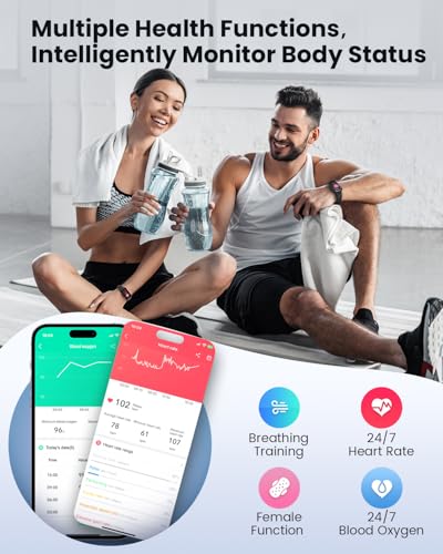 DEKELIFE Fitness Trackers,Smart Watches for Men with 24/7 Heart Rate