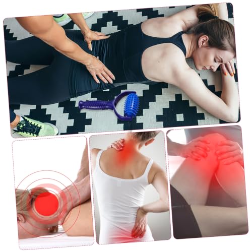 Handheld Massage Stick Roller for Muscles Lightweight Abs PVC Material Back and Neck Massager Tool Designed to Reduce Tension for Sedentary Individuals and Yoga Enthusiasts