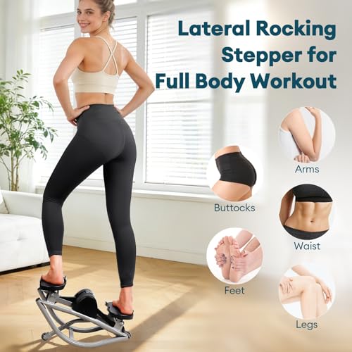 Rock Fitness Stepper, Lateral Step Rocker Side to Side for Exercise at Home