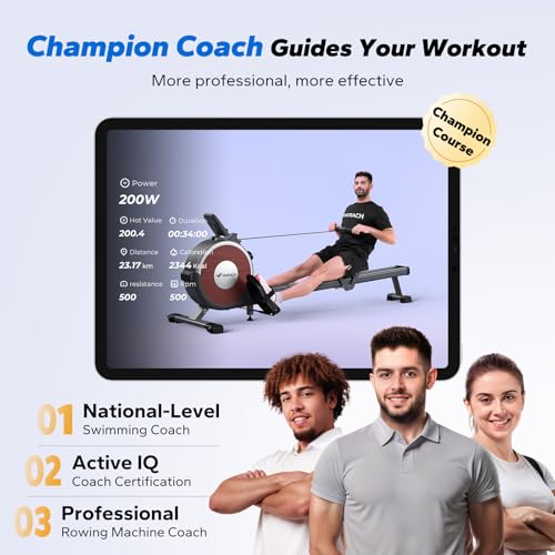 Merach Q1S Magnetic Rowing Machine Indoor, Dual Slide Rail, Quiet & Smooth - style: Manual-Adjust (Classic)