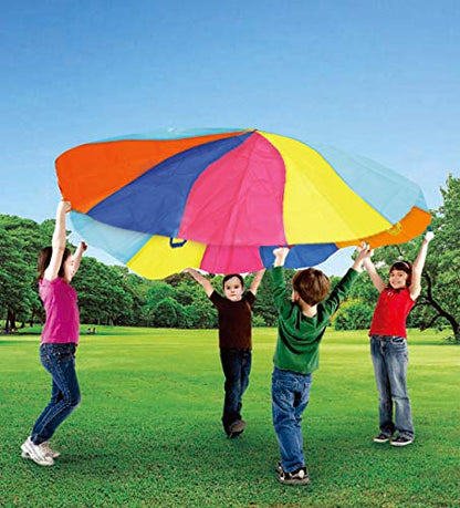 SPINFOX Parachute for Kids - 6ft 10ft 20ft, Indoor/Outdoor Kids Toy Game