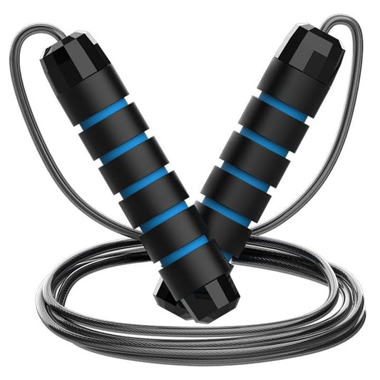 Jump Rope, Adjustable Jump Ropes,Skipping Rope Tangle-Free Rapid Speed with Ball Bearings for Women Men Kids,Exercise & Slim Body Jumprope at Home School Gym - color: Blue