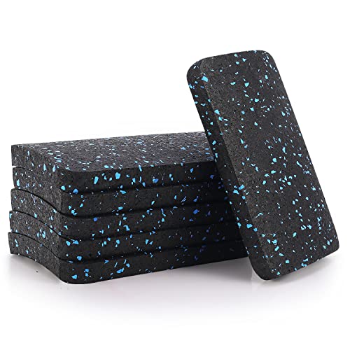 Rubber Treadmill Mat Pads, 12-Pack, 4.7 x 3.2 x 0.5 in - size: 4.7 x 3.2 x 0.5 in