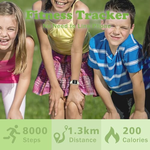Kids Watches for Girls Boys Digital Sport Watch with Step Counter Pedometer Vibration Alarm Clock, No App Waterproof Fitness Tracker Kids Watch Boys Girls Teens Students Ages 5-16 - color: 028-E-GrayishGreen