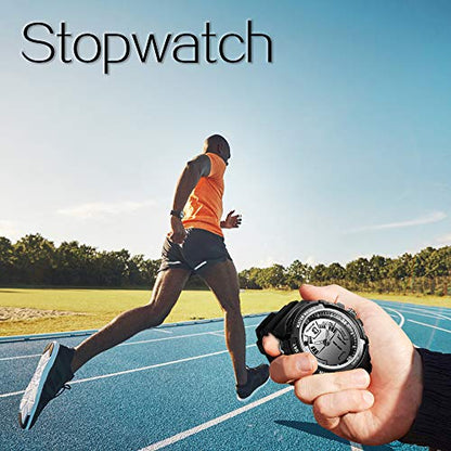 10ATM Waterproof Digital Scuba Diving Watch 100m Underwater for Swimming and Running with Stopwatch and Luminous LCD Display Built-in