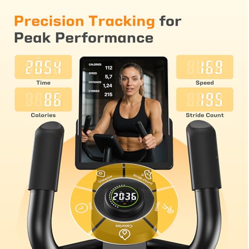 MR. CAPTAIN Elliptical Exercise Machine, Elliptical Machine for Home,16 Resistance Levels,300LBS