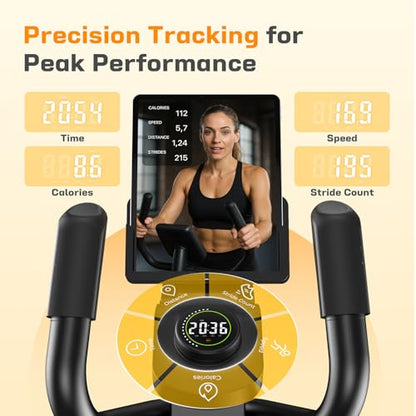 MR. CAPTAIN Elliptical Exercise Machine, Elliptical Machine for Home,16 Resistance Levels,300LBS