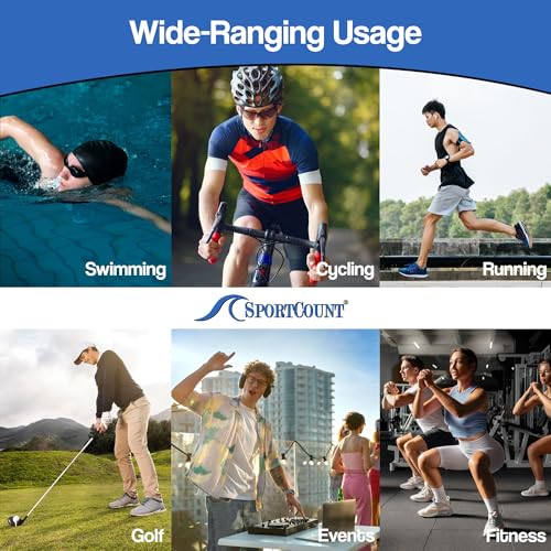 SC Sportcount Countdown Timer - Durable and Water Resistant Lap Tracker - Precise Tracker for Swimming, Running and Cycling