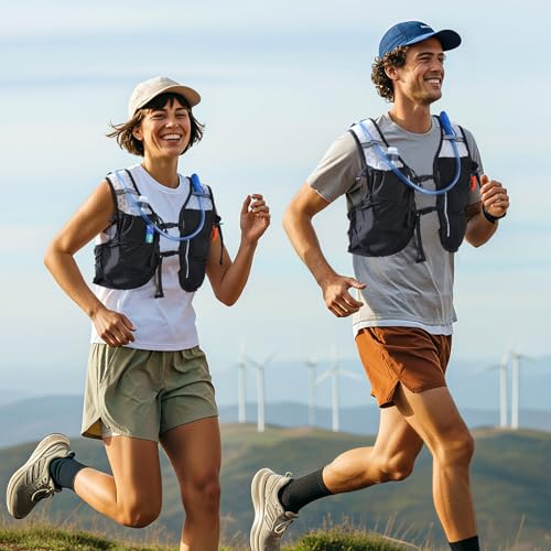 AGPTEK Hydration Running Vest with 2L Water Bladder for Men Women, Lightweight & Adjustable Running Vest for Runner Walking Hiking Marathon Cycling Jogging Trail Race - size: Medium