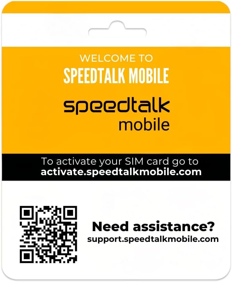 SpeedTalk Mobile GPS Tracker SIM Card Starter Kit | 3 in 1 Universal Simcard: Standard, Micro, Nano for Kids Senior Pet Car Fitness Activity 5G 4G LTE Tracking Devices | No Contract