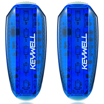 USB-C Rechargeable LED Safety Lights (2 Pack) - Clip on Strobe Running Lights for Runners, Joggers,Walkers,Kids,Dogs,Bike Tail Lights - High Visibility Accessories for Reflective Gear - color: Blue