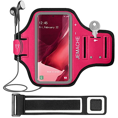 Running Armband for Samsung Galaxy Note 20/20 Ultra (Rosy) - color: Rosy