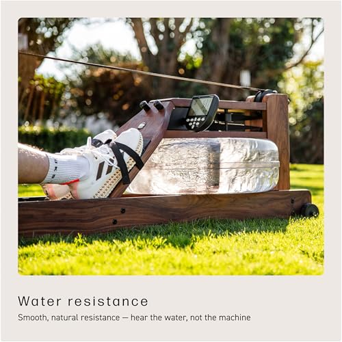 WaterRower Walnut Rowing Machine with S4 BLE Monitor | USA Made Water Rower | Original Handcrafted Erg Machine for Home Use & Gym | Best Warranty - color: Lo-Rise
