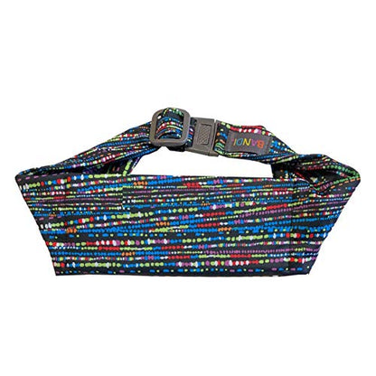 BANDI KIDS Pocket belt for Medical, Sports, Play Comfortable fit Adjustable waist pack, Made In USA - color: Confetti