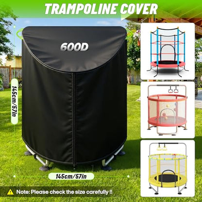 55'' Mini Trampoline Cover, Outdoor Waterproof Kids Trampoline Cover