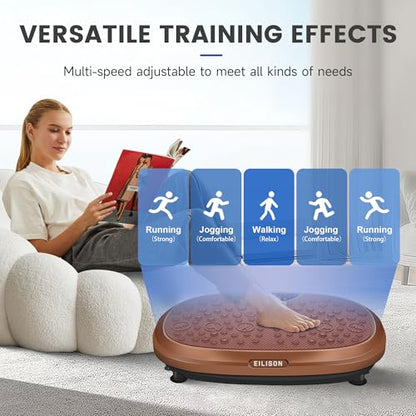 EILISON FitMaxx 3D XL Vibration Plate Exercise Machine with 120 Speeds