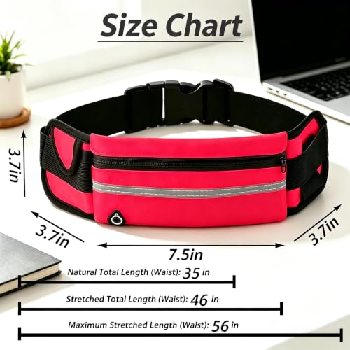 Small Running Fanny Pack, hands-free Cell Phone Bag, Men and Women - color: neon yellow