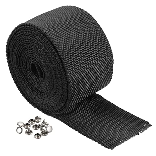 PATIKIL Winch Rope Protector 3m/9.84ft for 4.5cm/1.77in W Cable Line Black - color: Black, size: 4.5cmx3m