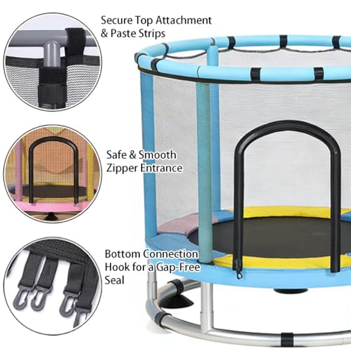 Trampoline Safety Net, 48" 55" 60" Trampoline Replacement Net Accessories, Tear Resistant Kids Protective Fences - size: 48" 120cm