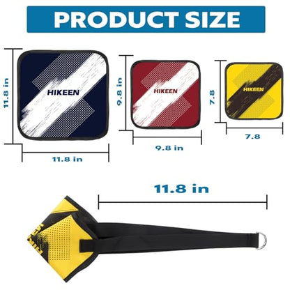 Hikeen Swimming Parachute Resistance Set Training Equipment with 3 Parachute & Adjustable Length Swim Belts for Adults - style: 2 Set