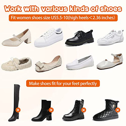 WEST LIGHT Shoe Stretcher Women，2-Way Wood Shoe Stretcher Shoe Tree for Wide Feet, Loosen Tight Shoes Women’s Size 5.5-10