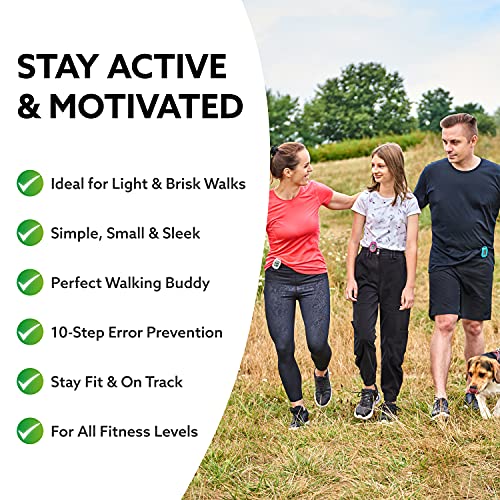 3DFitBud Simple Step Counter Walking 3D Pedometer by 3DActive with Clip, Lanyard Accurate Step Tracker Large Display, Easy to Use for Kids Men Women Adult Seniors Daily Step Tracking - A420S - color: White