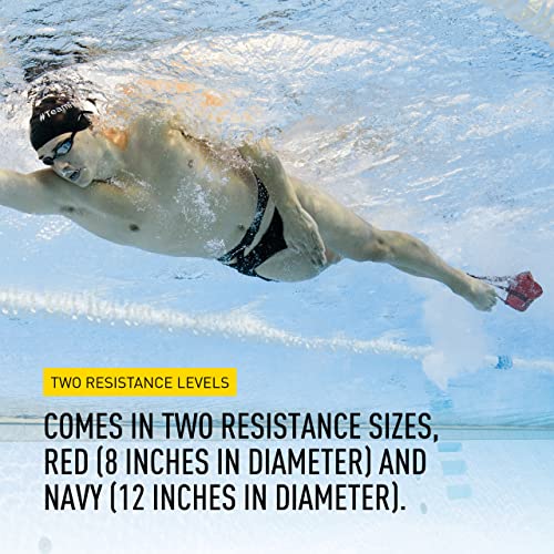FINIS Swim Parachute for Resistance Training - Builds Strength & Endurance - Adjustable Belt - color: Navy - 12 Inch