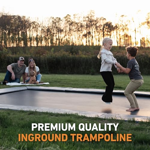 Avyna Premium In-Ground Trampoline – Outdoor Trampoline for Kids and Adults with Advanced Safety Features - size: 10x14' FT