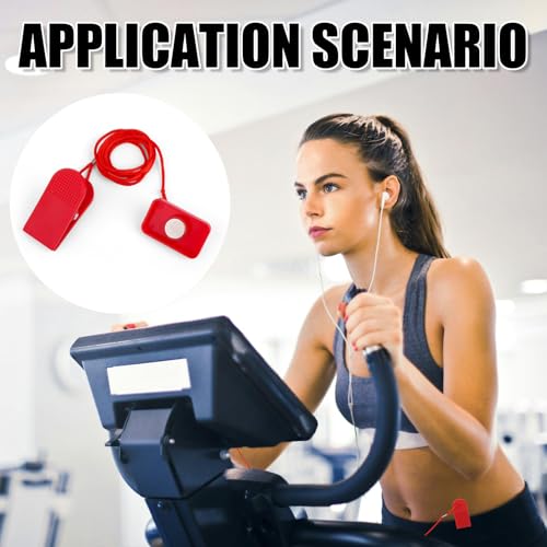 Gosknor 2pcs Treadmill Magnet Safety Key, Magnetic Safety Switch Clip Universal Treadmill Emergency Stop Magnet Running Machines Replacement Parts Accessories - style: Style B