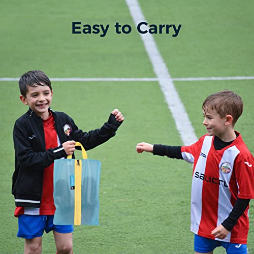 pack all Kids Shoe Bag for Travel, Water-Resistant Shoe Pouch for Sports - color: Blue