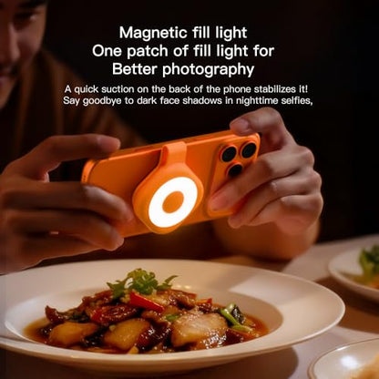Running Lights for Runners, Magnetic Clip On Rechargeable 6 Modes - color: Orange