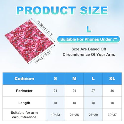 PATIKIL Sports Armband Sleeve L Size Universal Armband Pink Camouflage - color: Pink Camouflage, size: L