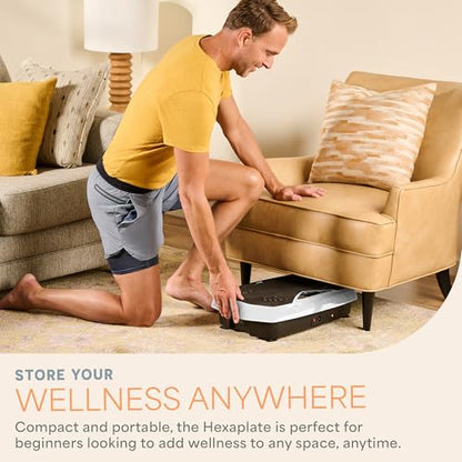 Lifepro HexaPlate Vibration Plate Exercise Machine with Magnetic Acupoints - color: White