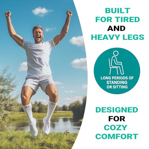 Zeta Wear Open Toe Plus Size Short Compression Socks for Women and Men, Toeless Mid-Calf Length 15-19 mmHg Graduated Support, Sandal-Friendly, Calves to 26 inch / 66 cm - size: Medium
