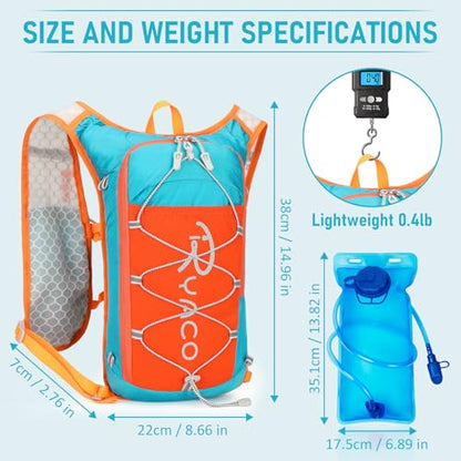 RYACO Running Hydration Vest , 2L Leak‑Proof Water Bladder for Running - color: Orange