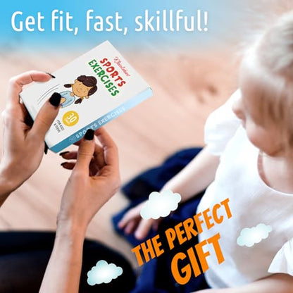Kleintober Workout Cards for Kids & Teens I Gymnastics Equipment for Kids I Exercise Flash Cards for Kids 3+ I Workout Equipment for Indoor & Outdoor Use