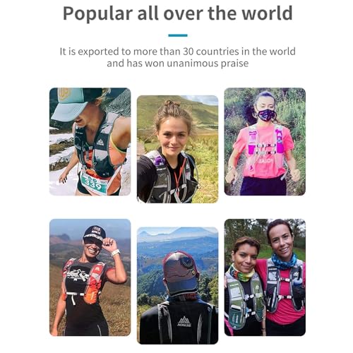 AONIJIE Hydration Vest Pack Backpack 5L 5.5L Marathoner Running Vest Race Hydration for Women and Men Trail Run Hiking Jogging - color: Rose Red +1.5L