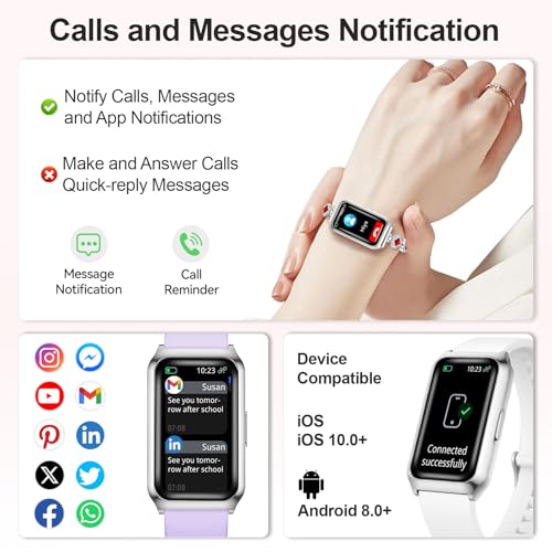 1.47" Smart Sports Watch, 10-Day Battery, IP68 Waterproof - color: Silver-Red