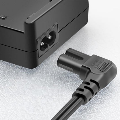 6FT Long 2 Prong AC Elliptical Power Cord for YOSUDA, GUGTTR, WESTIONC, ANCHEER Under Desk Elliptical Machines Power Cord Cable, 90 Degree Angled 18AWG 2-Prong to L-Shaped C7 Power Cable - size: 6FT, style: L-shaped power cord
