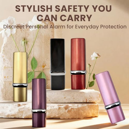Personal Alarm for Women 5 Pack, 120DB Loud Safety Alarm, Lipstick Shape Discreet Self Defense Alarm, Easy Pull Emergency Alarm, Portable Mini Safety Device for Girls, Elderly, Travel