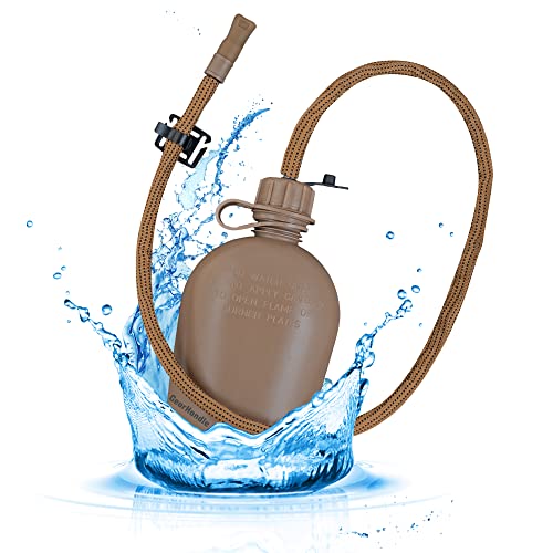 Canteen Straw Kit (Coyote Brown with Canteen) - color: Coyote Brown with Canteen