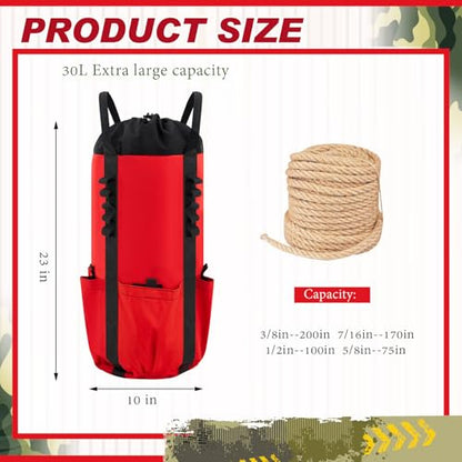 Arborist Rope Storage Bag 30l, Rock Climbing Rope Bucket Backpack