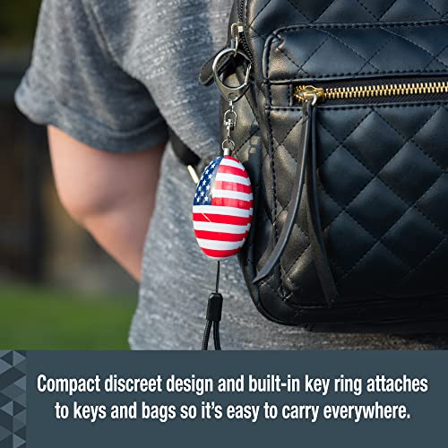 SABRE Personal Alarm With Snap Clip Key Ring, 120dB Alarm, Audible Up To 1,280 Feet (390 Meters), Simple Operation, Reusable
