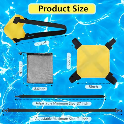 Swim Parachute Resistance Training Set - color: Yellow