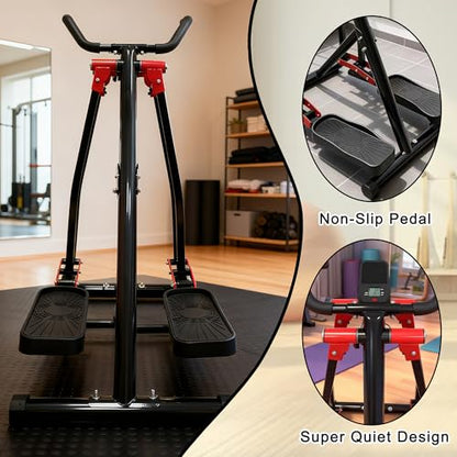 KINMAC Air Walking Elliptical Exercise Machine - color: Black