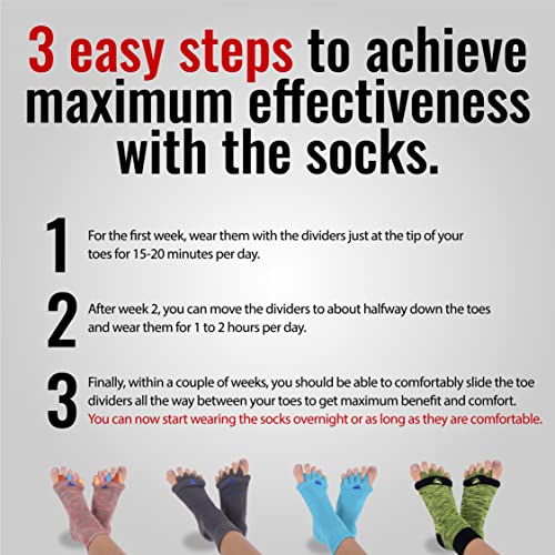 My Happy Feet Charcoal Socks (Large) & Spiked Peanut Massage Ball Set - color: Charcoal, size: Large